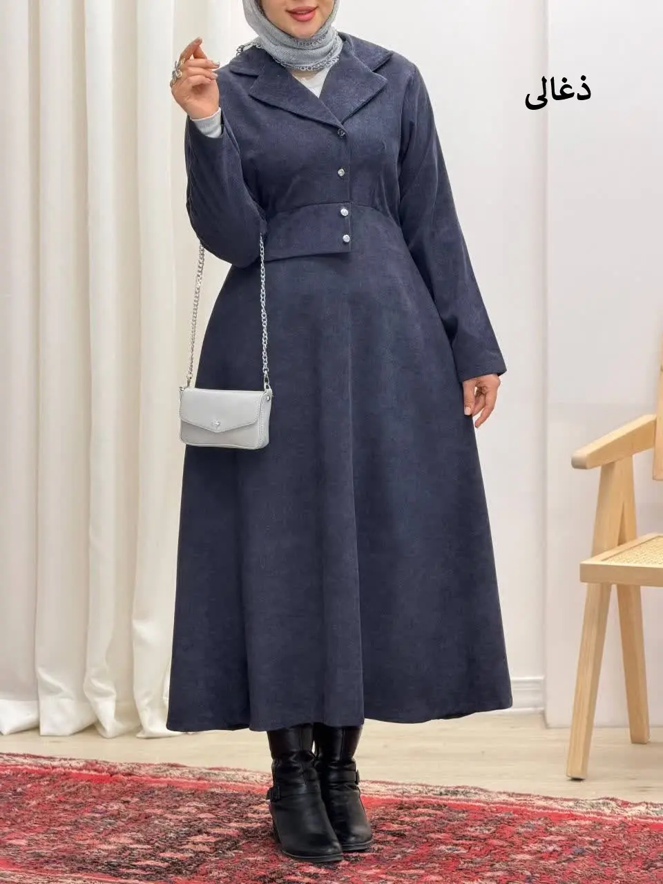 3717-مانتو مزونی وقار